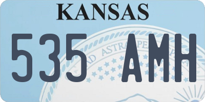 KS license plate 535AMH
