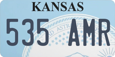KS license plate 535AMR