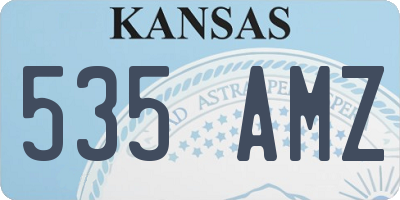 KS license plate 535AMZ