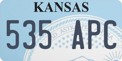 KS license plate 535APC