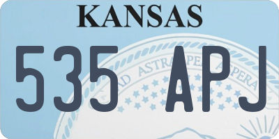 KS license plate 535APJ