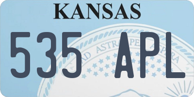KS license plate 535APL