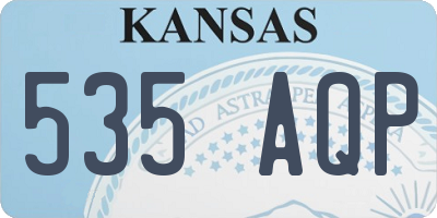 KS license plate 535AQP