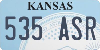KS license plate 535ASR