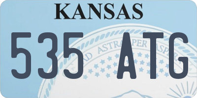 KS license plate 535ATG