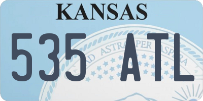 KS license plate 535ATL