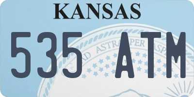 KS license plate 535ATM