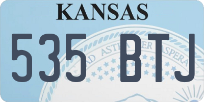KS license plate 535BTJ