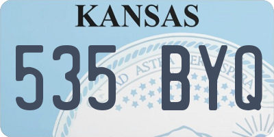 KS license plate 535BYQ