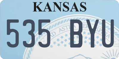 KS license plate 535BYU