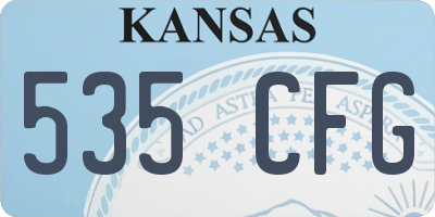 KS license plate 535CFG