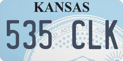 KS license plate 535CLK