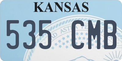 KS license plate 535CMB