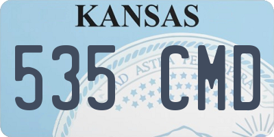 KS license plate 535CMD
