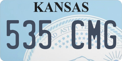 KS license plate 535CMG