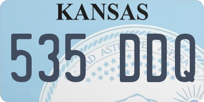 KS license plate 535DDQ