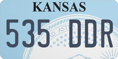 KS license plate 535DDR