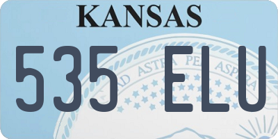 KS license plate 535ELU