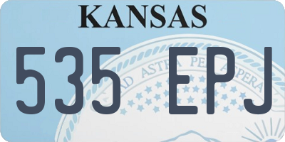KS license plate 535EPJ