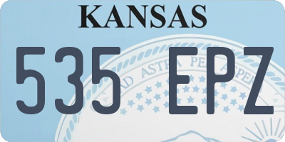KS license plate 535EPZ