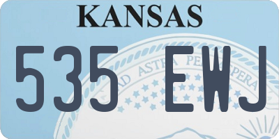 KS license plate 535EWJ