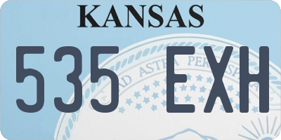 KS license plate 535EXH