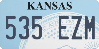 KS license plate 535EZM