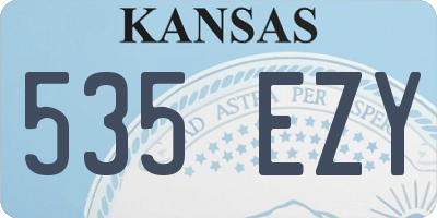 KS license plate 535EZY