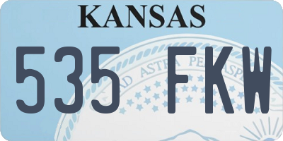 KS license plate 535FKW