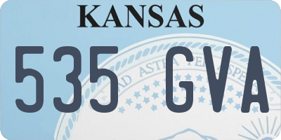 KS license plate 535GVA