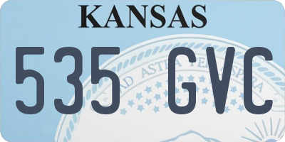 KS license plate 535GVC