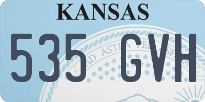 KS license plate 535GVH
