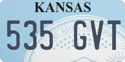 KS license plate 535GVT