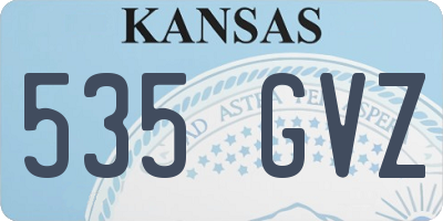 KS license plate 535GVZ