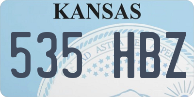 KS license plate 535HBZ
