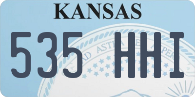 KS license plate 535HHI