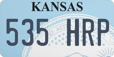 KS license plate 535HRP