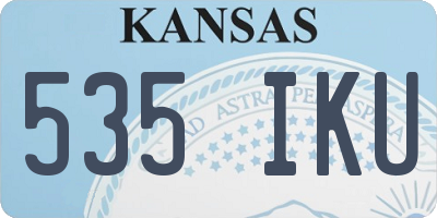 KS license plate 535IKU