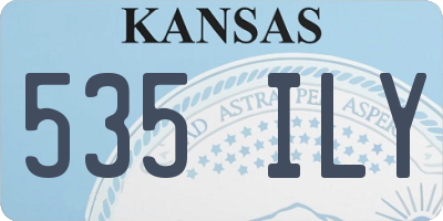 KS license plate 535ILY