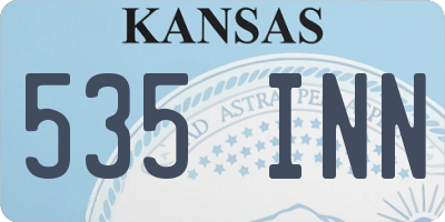 KS license plate 535INN