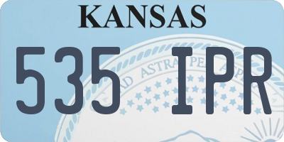 KS license plate 535IPR