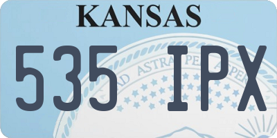 KS license plate 535IPX