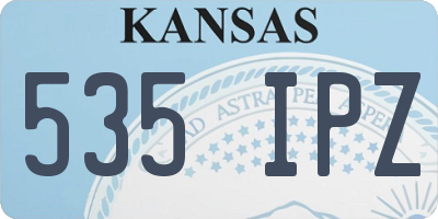 KS license plate 535IPZ