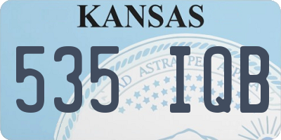 KS license plate 535IQB