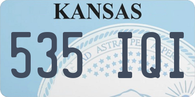 KS license plate 535IQI