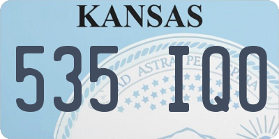 KS license plate 535IQO