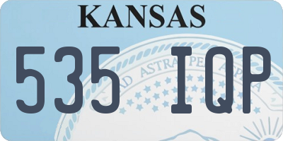 KS license plate 535IQP