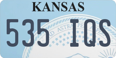 KS license plate 535IQS