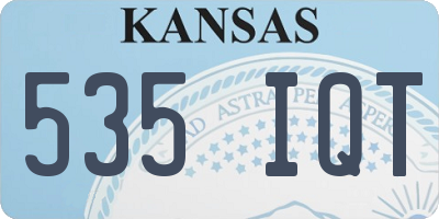 KS license plate 535IQT