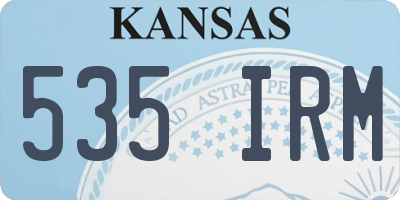 KS license plate 535IRM